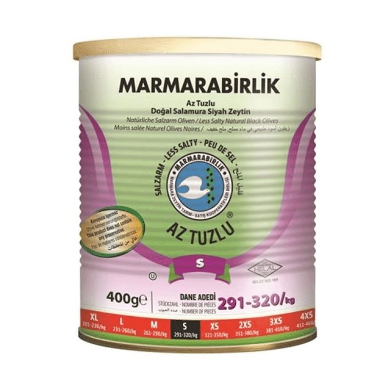 MARMARABIRLIK LESS SALTED
BLACK OLIVES