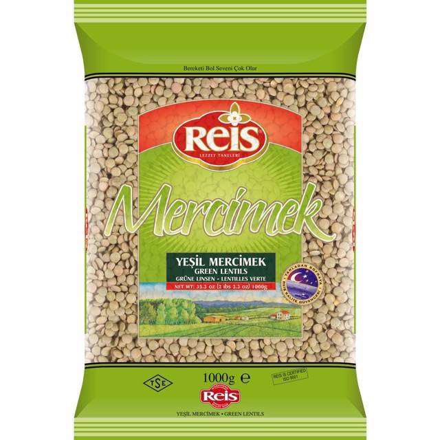 REIS - GREEN LENTILS 1KG