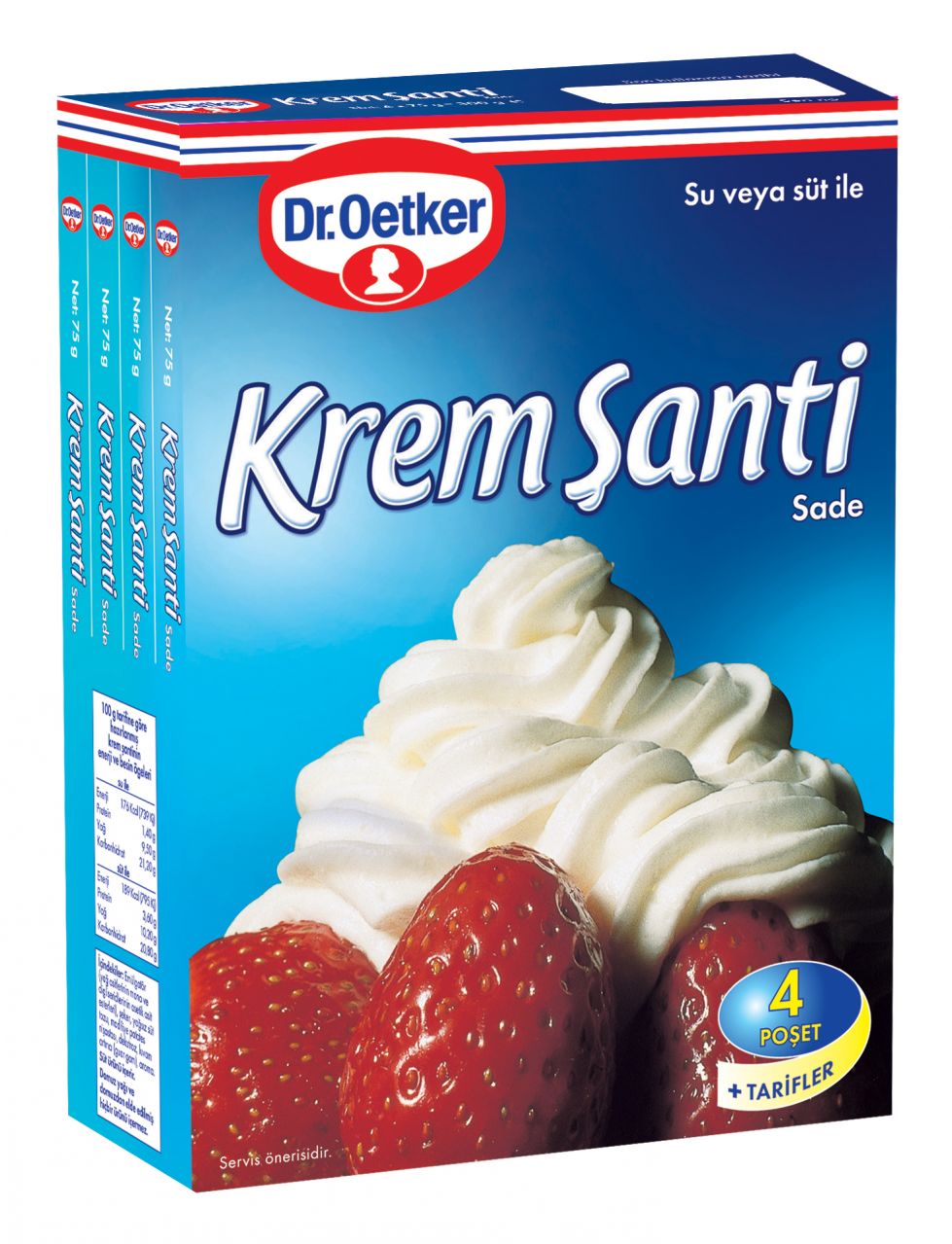 DR. OETKER - WHIPPED CREAM 4 x
75gr