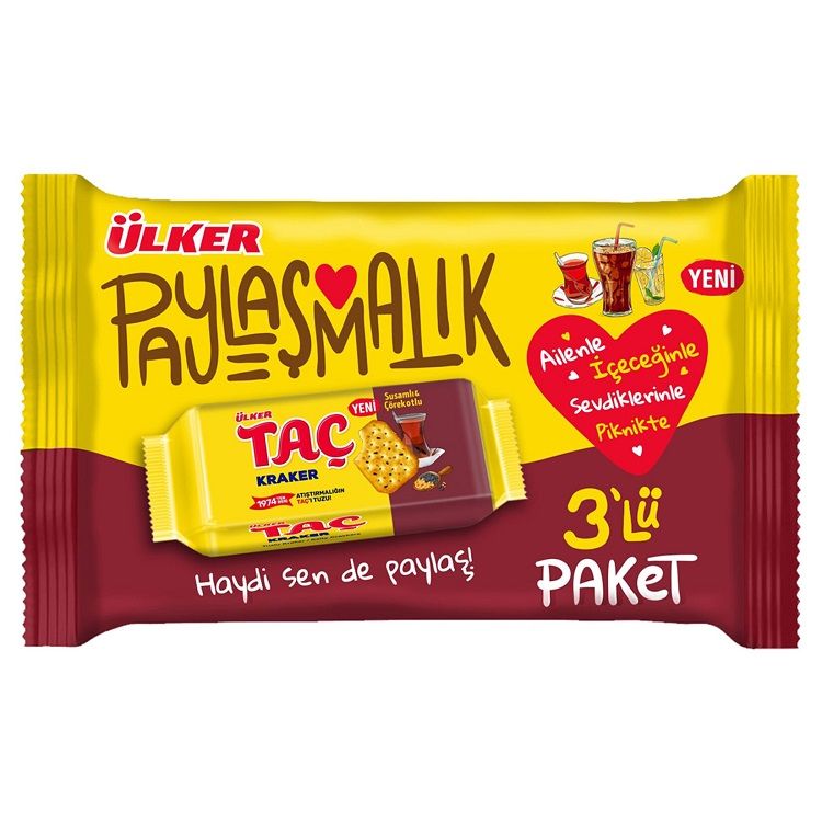 ULKER - SESAME and BLACK SEED
SALTY CRACKERS 228GR