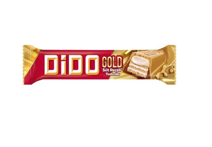 DIDO - WHITE CHOCOLATE with
CARAMEL COATED WAFER