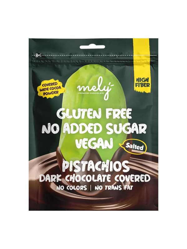 MELY DARK CHOCOLATE PISTACHIO
NO SUGAR