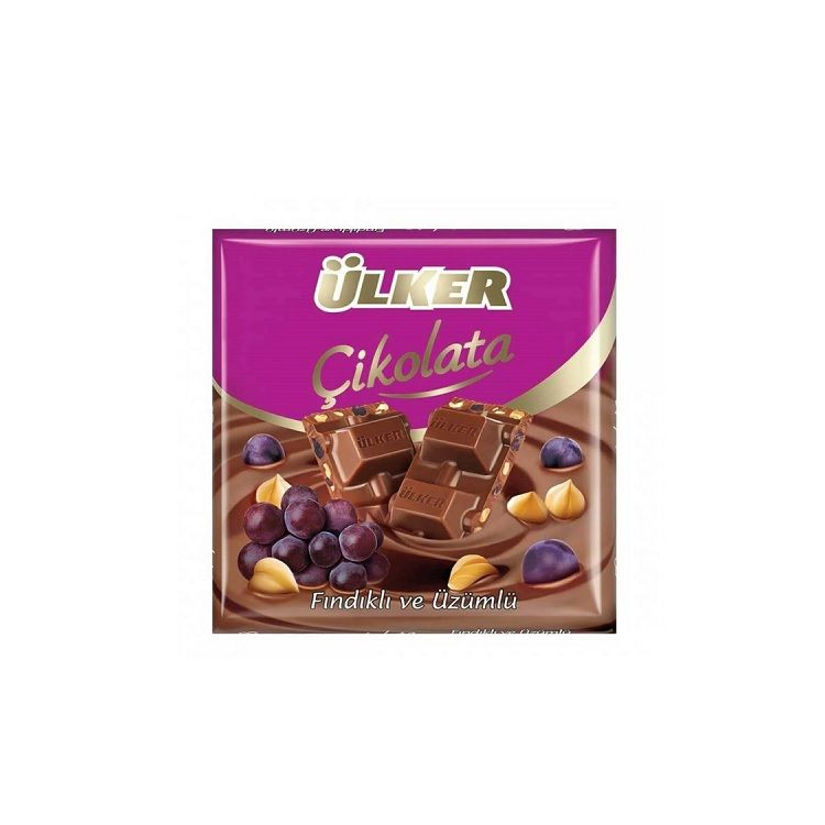 MILK CHOCOLATE with HAZELNUT
and RAINS