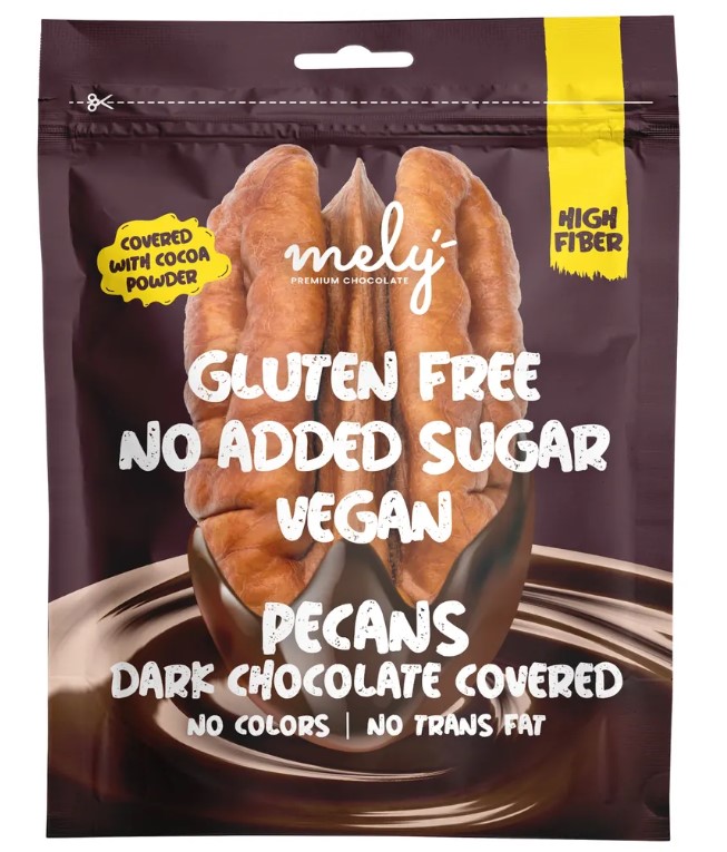 MELY DARK CHOCOLATE PECANS NO
SUGAR