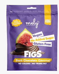 NO ADDED SUGAR CHOCOLATE
COVERED FIG CHIPS
