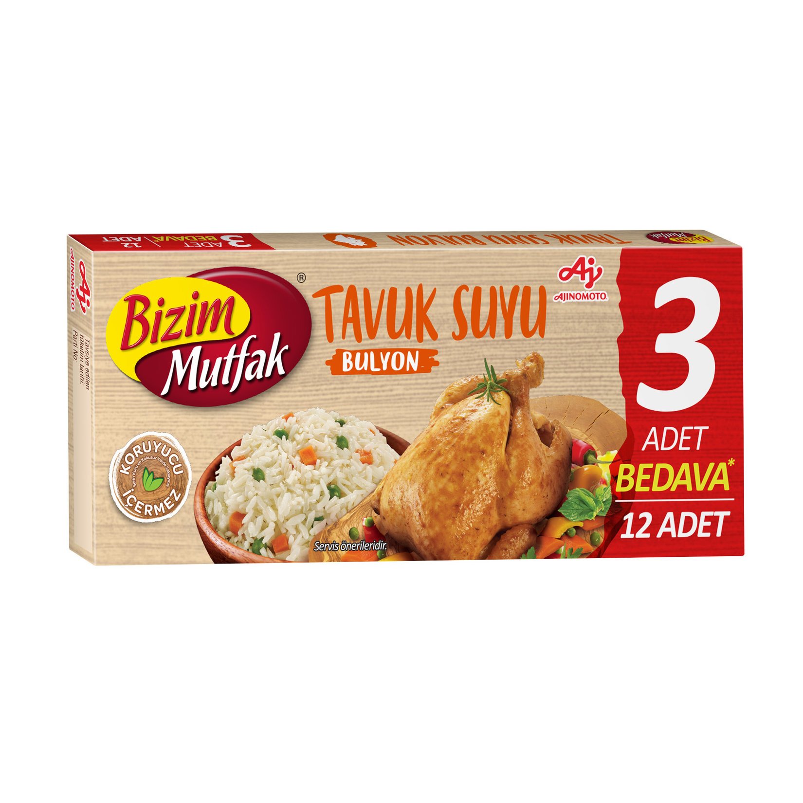 BIZIM MUTFAK CHICKEN BOUILLON
12 pcs
